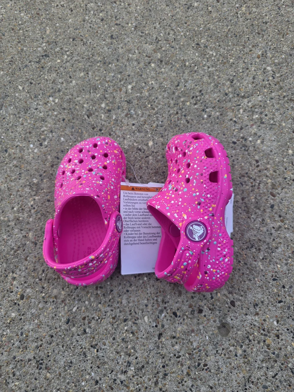 Kids Glitter Clog Shoes - Hot Pink Toddler Girls 5C